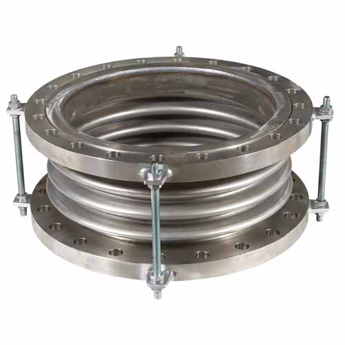 Metallic expansion bellows for thermal movement