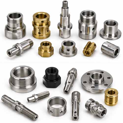 CNC turned and milled components