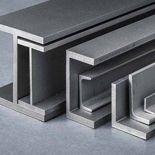 Structural steel sections, beams, channels and angles