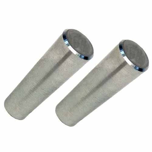 Tapered tube plugs for plugging leaking exchanger tubes